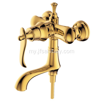 Exposed Brass Shower Mixer Valve ရွှေရောင်